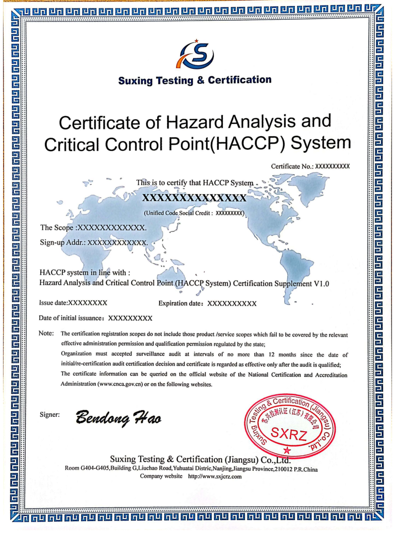 危害分析與關鍵控制點體系_英文版